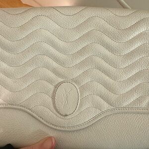 Yves Saint Laurent White Leather Crossbody Bag